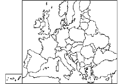 mapa d'Europa mut